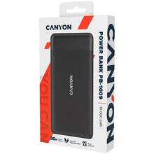 Powerbank CANYON 10000 mAh PB-109 Black (CNE-CPB1009B)