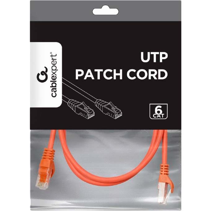 Патч-корд CABLEXPERT UTP (PP6U-1.5M/R) Разъем 2 RJ45