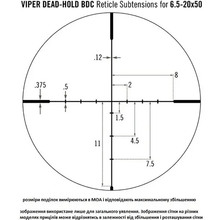 Прицел оптический VORTEX Viper 6.5-20x50 SFP BDC MOA (VPR-M-06BDC)