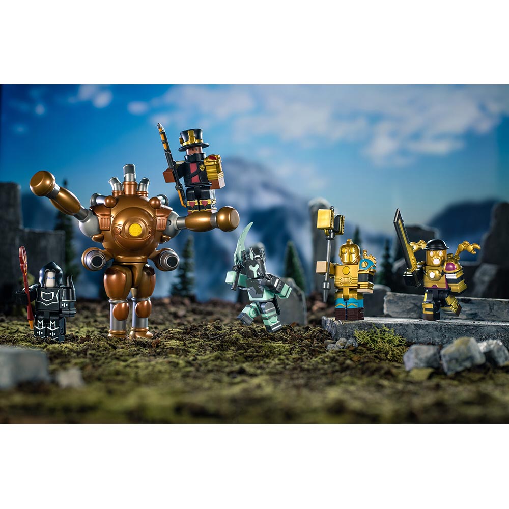 Ігровий набір Roblox Jazwares Environmental Set Dungeon Quest: Fusion Goliath Throwdown W10 (ROB0496) Комплектація фігурка з аксесуаром