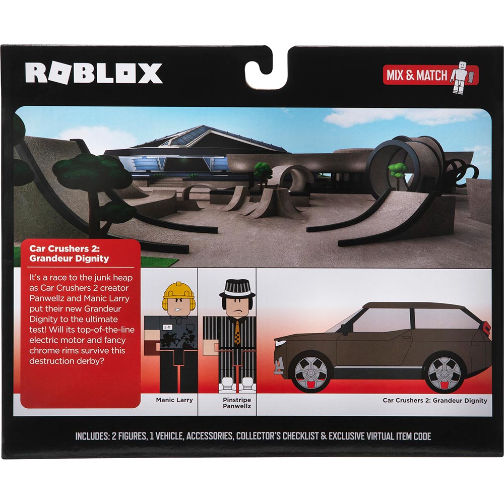 Игровой набор ROBLOX Feature Vehicle Car Crusher 2: Grandeur Dignity W10 (ROB0498) Комплектация фигурка с аксессуаром