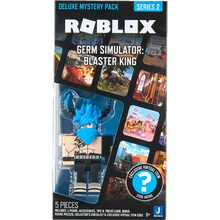 Ігрова колекційна фігурка Roblox Deluxe Mystery Pack Germ Simulator Blaster King S2 (ROB0584)