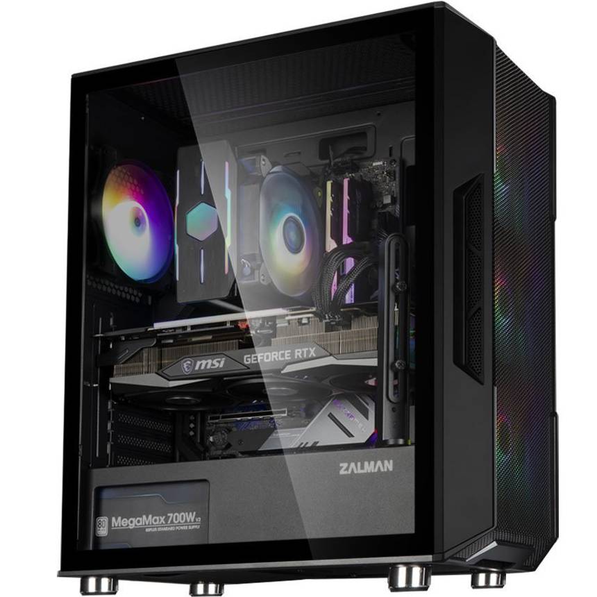 Корпус ZALMAN I3 Neo Black (I3NEOBLACK) Максимальная длина видеокарты 355