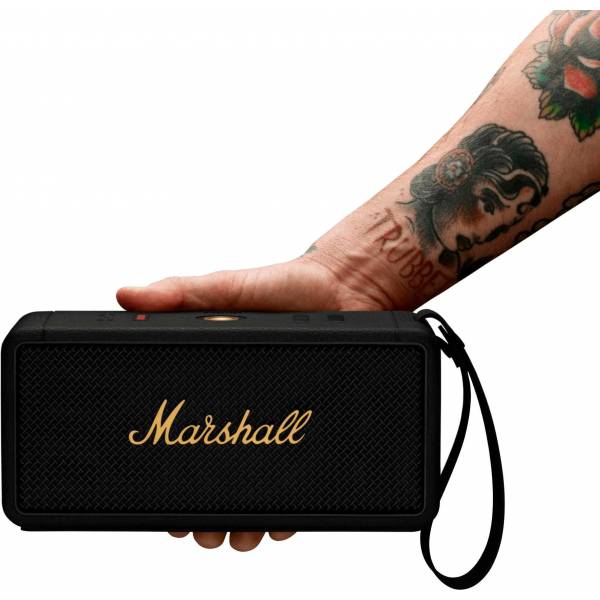 Портативная акустика MARSHALL Portable Speaker Middleton Black and Brass (1006034) Мощность 60