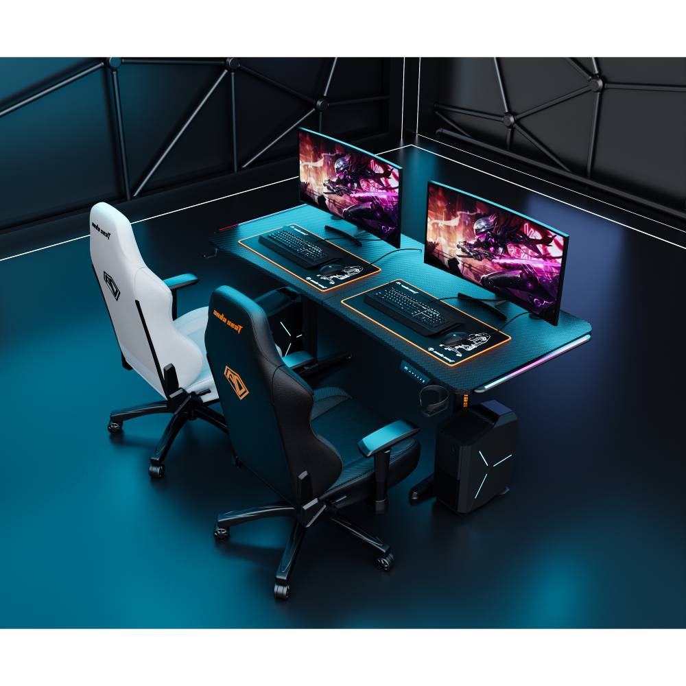 В Україні Комп'ютерний стіл ANDA SEAT Terminator RGB Black (AD-D-DD1-1600L-01-B)