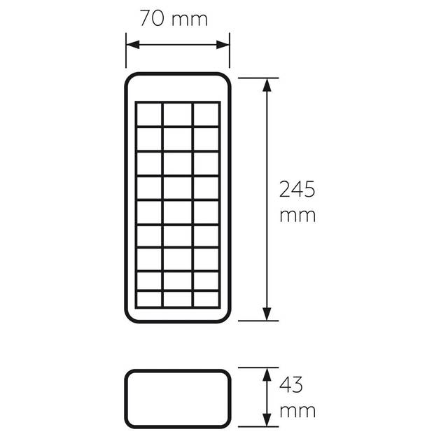 Світильник EUROLAM 45 SMD 9W 6500-7000K (EM-45SMD/9W(S)) Тип живлення акумулятор