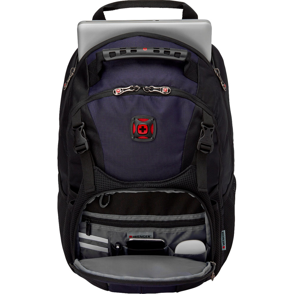 Рюкзак WENGER Sherpa 16" Black Grey (606486) Кількість відділень 2