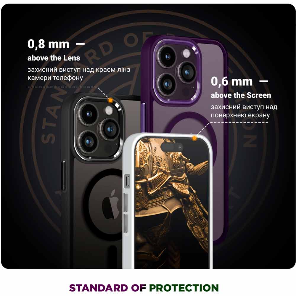 Чохол ArmorStandart Unit MagSafe для Apple iPhone 14 Pro Matte Clear Silver (ARM70437) Колір сріблястий