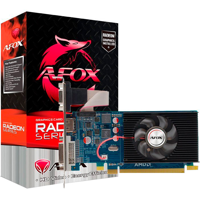 Видеокарта AFOX Radeon HD 6450 1Gb 64Bit 625/1066MHz (AF6450-1024D3L5) Тип памяти GDDR3