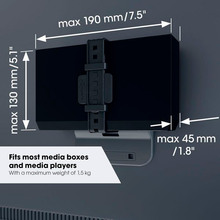 Крепление для медиабокса VOGELS TVM 6400 Media Box Mount Black (6864000)