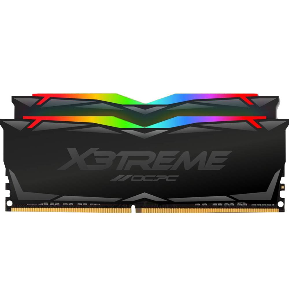 Набір OCPC 64Gb DDR4 3600MHz X3 RGB Black (MMX3A2K64GD436C18) Призначення для настільного комп'ютера