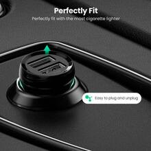 Автомобільний зарядний пристрій Ugreen ED018 24W 2xUSB Car Charger Black (UGR-50875)