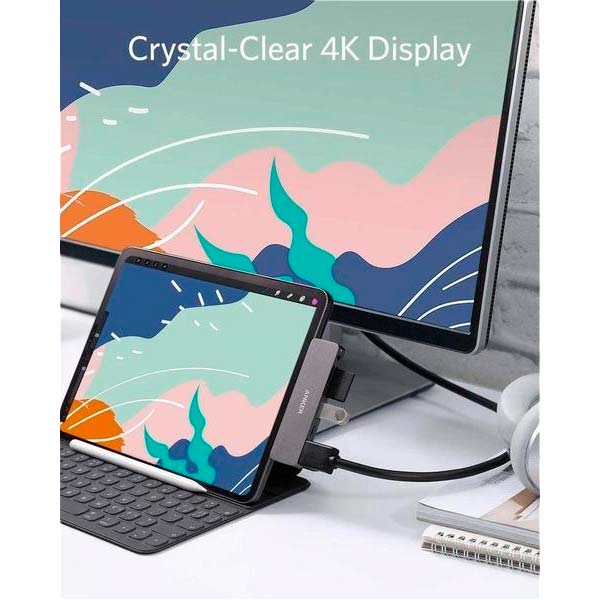 Док-станція Anker PowerExpand Direct 6-in-1 USB-C PD Media Hub для iPad Pro Gray (A83620A1) Інтерфейс підключення USB Type-C