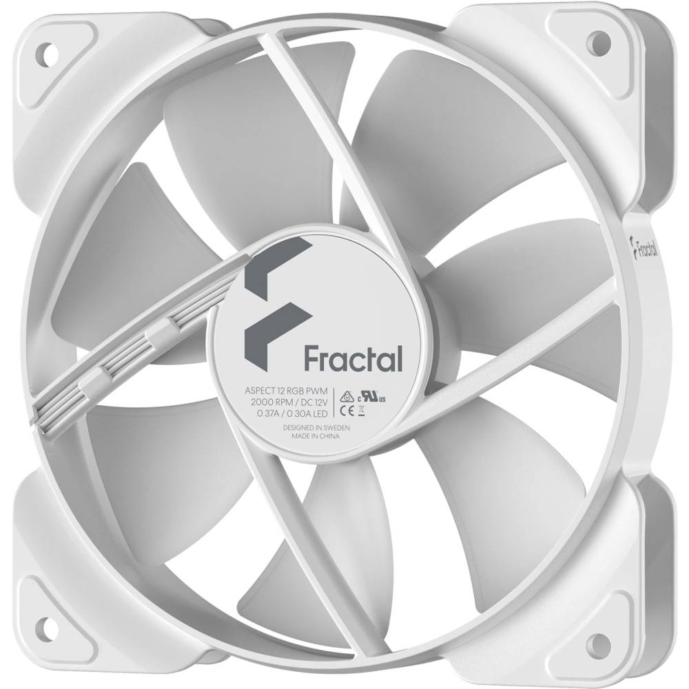 Кулер корпусний FRACTAL DESIGN Aspect 120 мм RGB PWM White Frame (FD-F-AS1-1209) Конструкція системи охолодження кулер