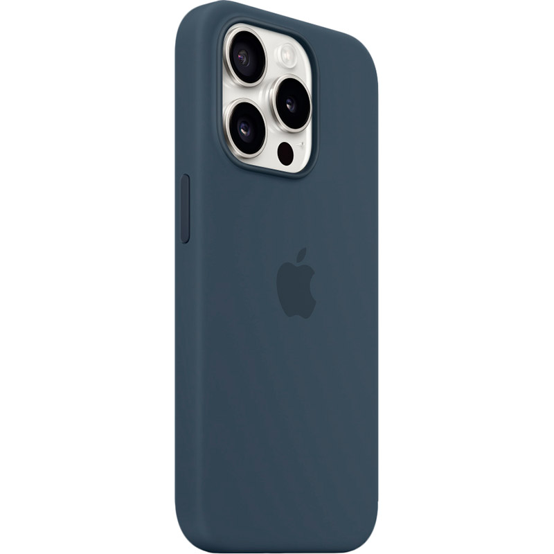Чохол APPLE для iPhone 15 Pro Silicone Case with MagSafe Storm Blue (MT1D3ZM/A) Матеріал силікон