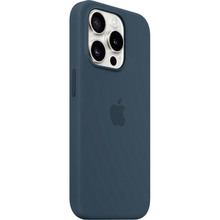 Чохол APPLE для iPhone 15 Pro Silicone Case with MagSafe Storm Blue (MT1D3ZM/A)