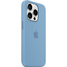 Чехол APPLE для iPhone 15 Pro Silicone Case with MagSafe Winter Blue (MT1L3ZM/A)
