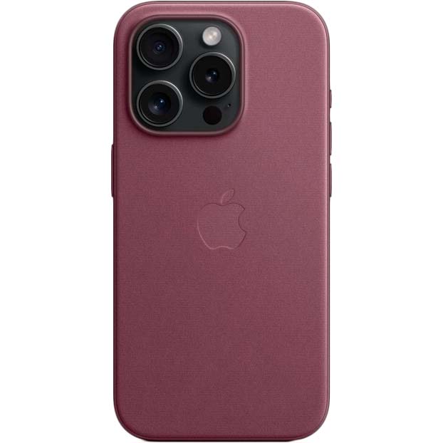 Чохол APPLE для iPhone 15 Pro FineWoven Case with MagSafe Mulberry (MT4L3ZM/A) Колір бордовий
