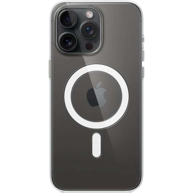 Чехол APPLE для iPhone 15 Pro Max Clear Case with MagSafe (MT233ZM/A) Цвет прозрачный