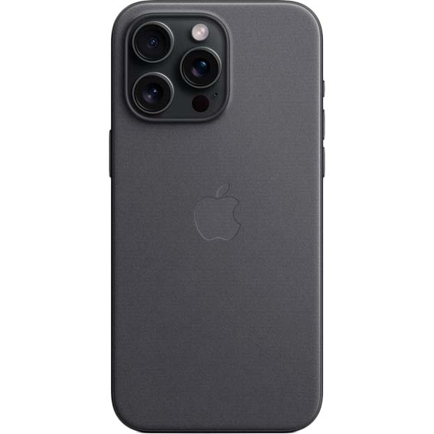 Чохол APPLE для iPhone 15 Pro Max FineWoven Case with MagSafe Black (MT4V3ZM/A) Колір чорний
