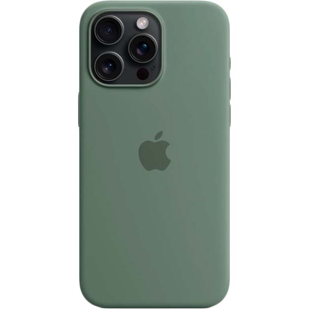 Чохол APPLE для iPhone 15 Pro Max Silicone Case with MagSafe Cypress (MT1X3ZM/A) Колір зелений
