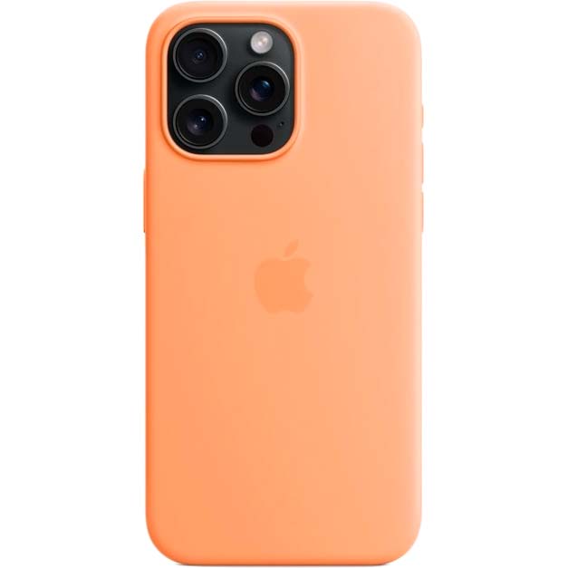 Чохол APPLE для iPhone 15 Pro Max Silicone Case with MagSafe Orange Sorbet (MT1W3ZM/A) Колір помаранчевий