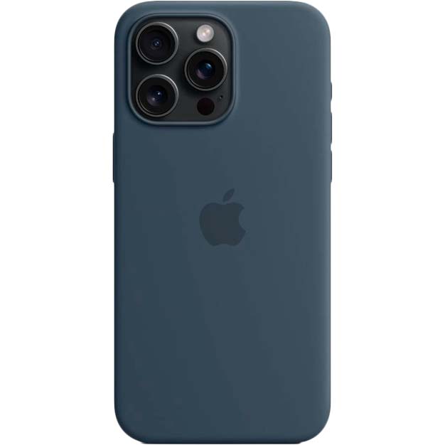Чохол APPLE для iPhone 15 Pro Max Silicone Case with MagSafe Storm Blue (MT1P3ZM/A) Колір синій