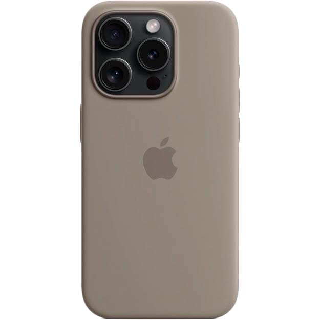 Чохол APPLE для iPhone 15 Pro Silicone Case with MagSafe Clay (MT1E3ZM/A) Колір коричневий