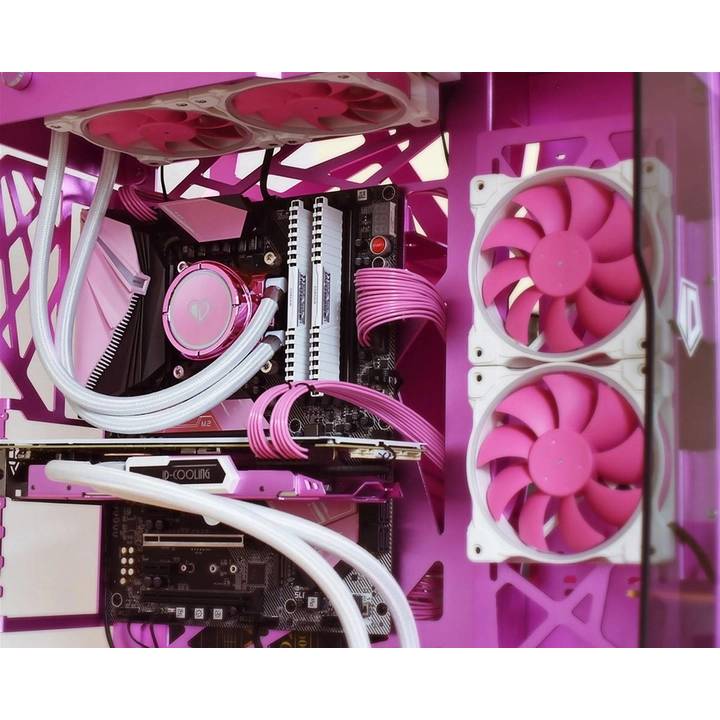 Кулер корпусний ID-COOLING ZF-12025-PINK PWM Конструкція системи охолодження кулер