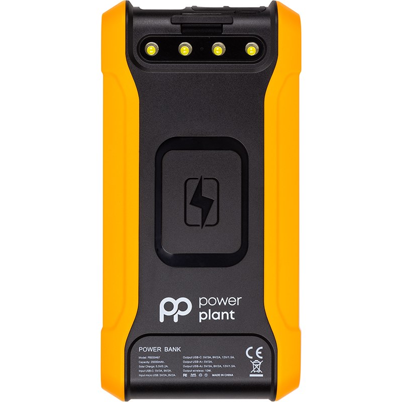Powerbank POWERPLANT 20000 mAh 18W PD Black (PB930487) Тип акумулятора Li-Pol