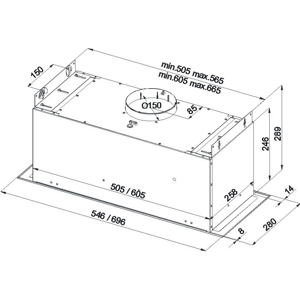 Заказать Вытяжка BEST CHEF Smart box 1000 black 55 (OSKI55J4KW.S3.MC.KSB_BST)