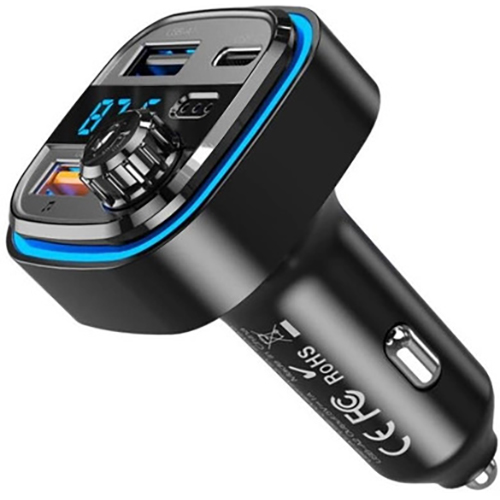 FM трансмиттер XO BCC08 (XO-BCC08) Дополнительные характеристики Bluetooth 4.2, FM: 87.5-108 МГц, USB1-выход: 5V 3.1A • USB2-выход: 5V/1A, поддерживаемые форматы MP3, WMA