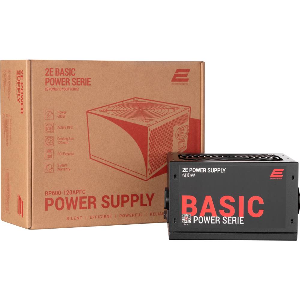 Заказать Блок питания 2E BASIC POWER 600W (2E-BP600-120APFC)