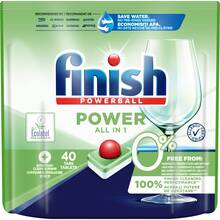 Таблетки для миття посуду FINISH Power All in One 0% 40 шт (3213984)