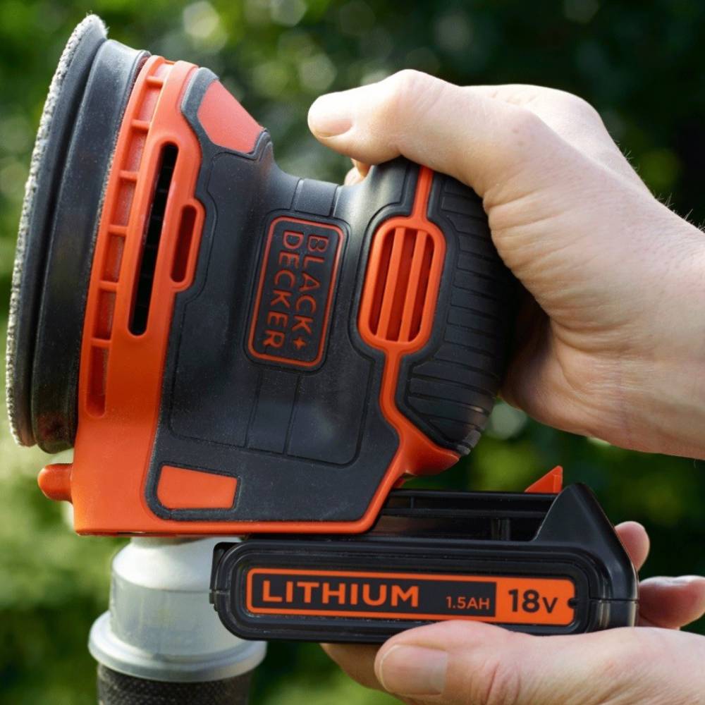 Внешний вид Шлифмашина эксцентриковая BLACK&DECKER BDCROS18 18 В 125 мм