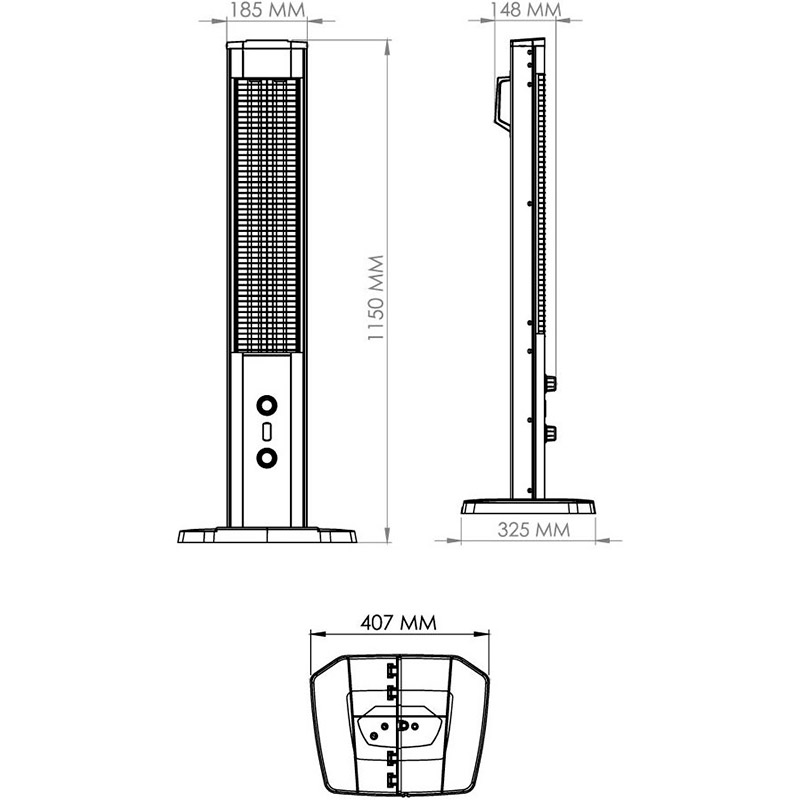 Інфрачервоний обігрівач DELFA HI 22232 MICA V Функції термостат