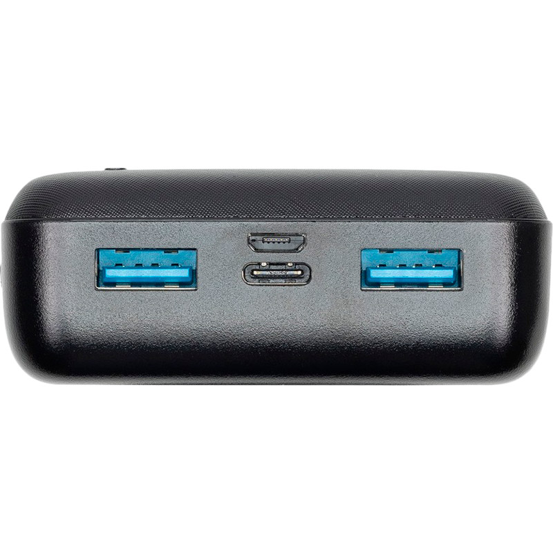 Powerbank RIVACASE RIVAPOWER VA2572 20000mAh Black Вхідний роз'єм micro-USB, USB Type-C