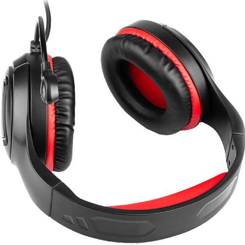 Гарнитура REAL EL GDX-7590 Black/Red (EL124100050) Крепление дуга (на затылок)