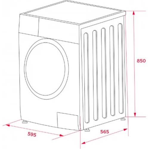 Стиральная машина TEKA WMK 81050 Inox (113900011) Максимальная загрузка 10