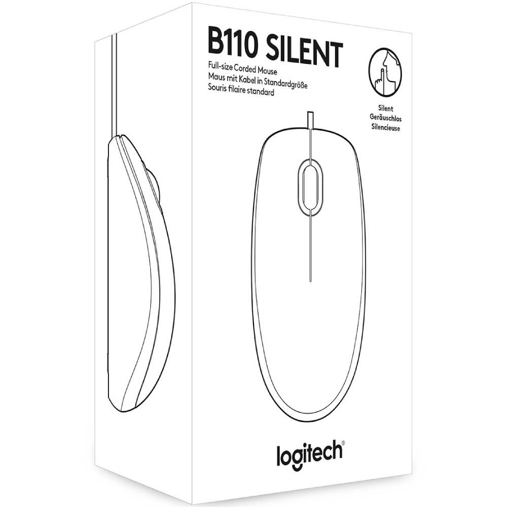 В Україні Миша LOGITECH B110 Silent Black USB (910-005508)