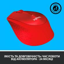 Миша LOGITECH M330 Red (910-004911)