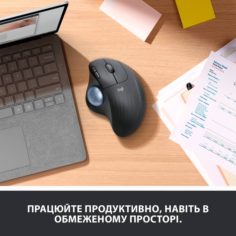 Миша Logitech Ergo M575 Bluetooth Offwhite (910-005870) Тип сенсора оптичний