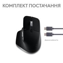 Миша Logitech MX Master 3S для Mac Performance Wireless Mouse Space Grey (910-006571)