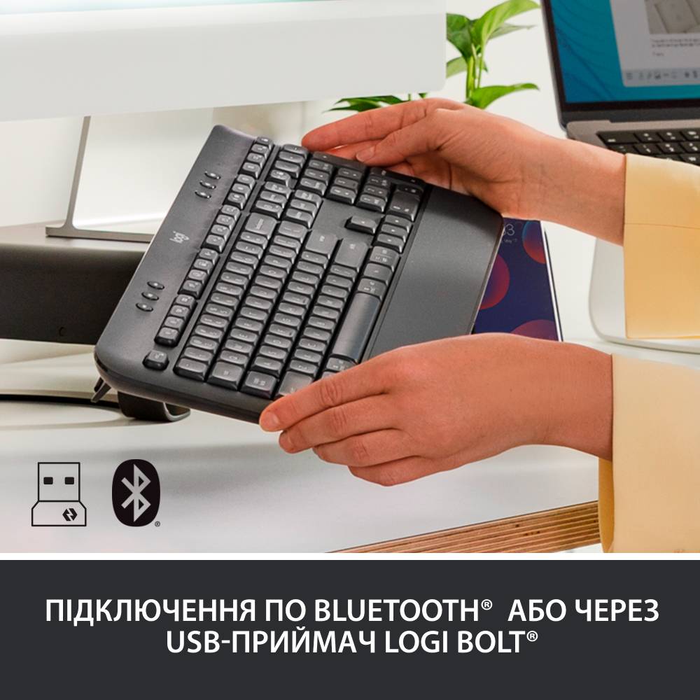 Клавіатура LOGITECH Signature K650 Graphite (920-010945) Конструкція мембранна