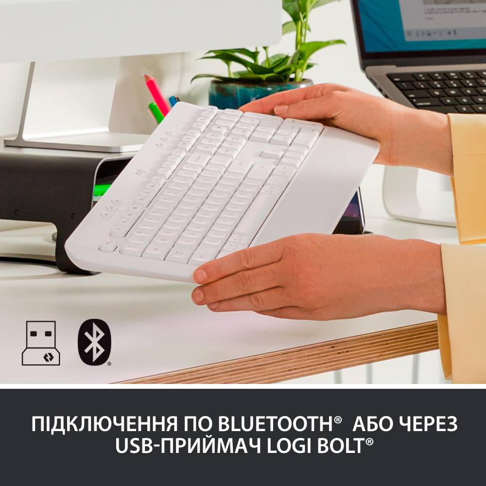 Клавиатура LOGITECH Signature K650 White (920-010977) Конструкция мембранная