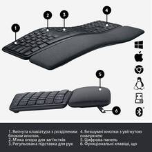 Клавіатура LOGITECH ERGO K860 US (920-010108)