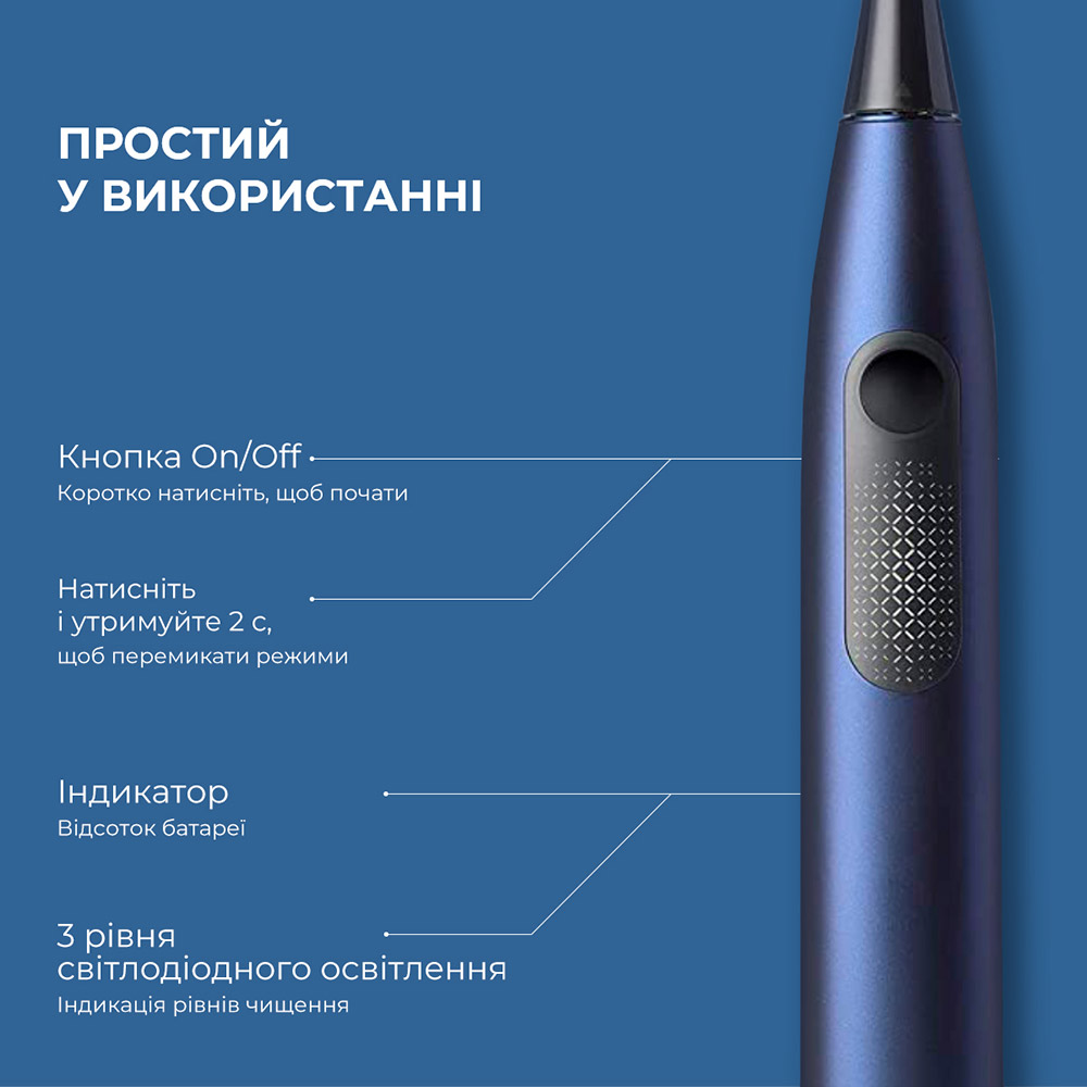 Заказать Зубная щетка Oclean F1 Dark Blue (Международная версия) (6970810551501)