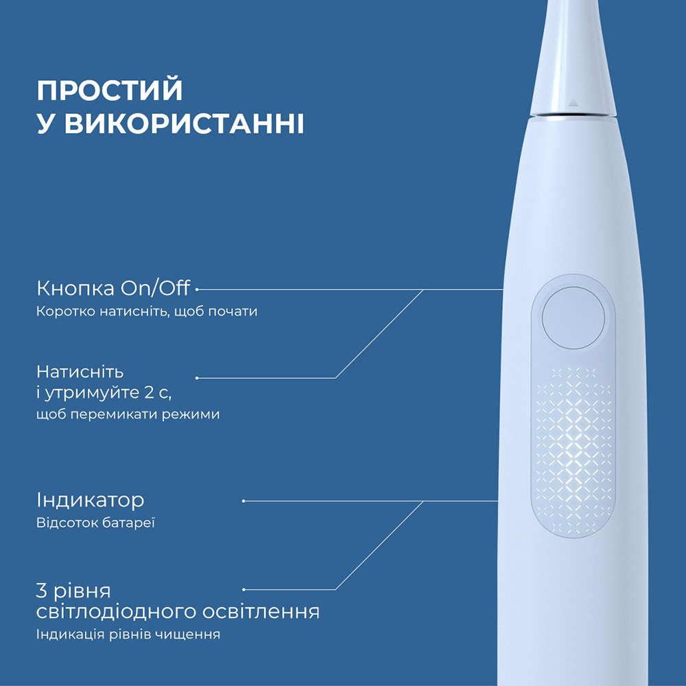 В Фокстрот Электрическая зубная щетка Xiaomi OCLEAN F1 Light Blue (Международная версия)