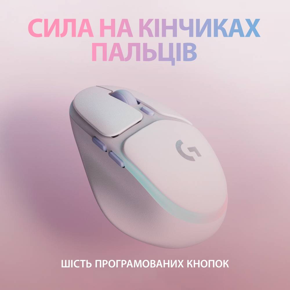 Мышь LOGITECH G705 White (910-006367) Беспроводное подключение RF