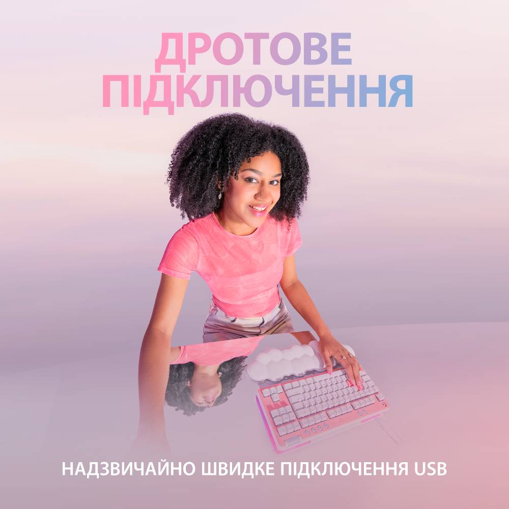 Клавиатура LOGITECH G713 Gaming UA Linear White (920-010678) Конструкция механическая